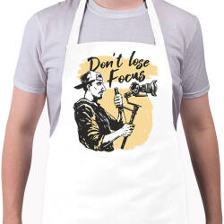 printfashion Kamerás fókuszban - Kötény - Fehér (14756447)