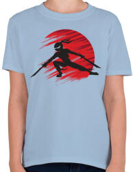 printfashion Ninja - Gyerek póló - Világoskék (859287)