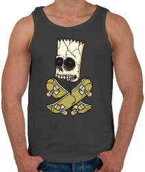 printfashion Gördeszkás halála - Férfi atléta - Sötétszürke (99073)