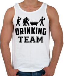 printfashion Legénybúcsú drinking team - Férfi atléta - Fehér (7537337)