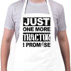 printfashion Csak még 1 traktor, megígérem - Kötény - Fehér (4904648)