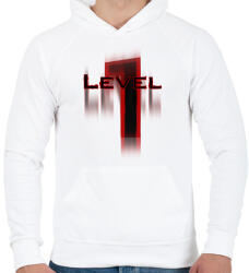 printfashion level_1 - Férfi kapucnis pulóver - Fehér (13162327)