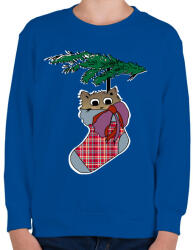 printfashion cica zokniban - Gyerek pulóver - Királykék (5591386)