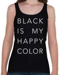 printfashion Black is my happy color - Női atléta - Fekete (2854904)