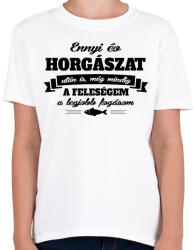 printfashion A feleségem a legjobb fogásom - Gyerek póló - Fehér (973287)