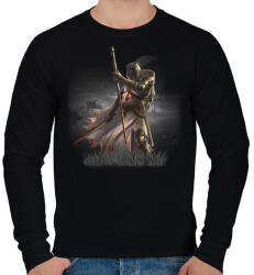 printfashion knights_templar_002 - Férfi pulóver - Fekete (535663)