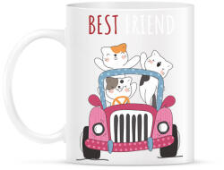 printfashion best friend macska - Bögre - Fehér (14973719)