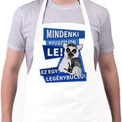 printfashion Mindenki nyugodjon le legénybúcsú - Kötény - Fehér (13254749)