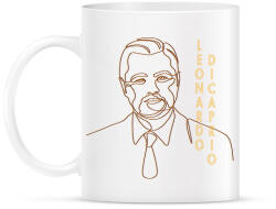 printfashion Leonardo DiCaprio - Vonalas - Bögre - Fehér (7295794)