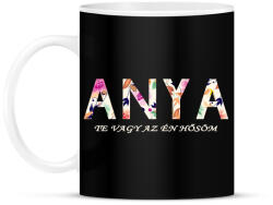 printfashion ANYA - Te vagy az én hősöm! - Bögre - Fekete (4813315)