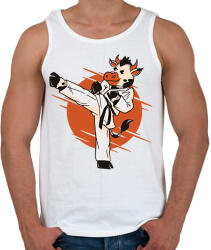 printfashion Karatés tehén - Férfi atléta - Fehér (12101153)