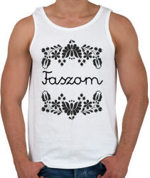 printfashion Faszom - Férfi atléta - Fehér (16378529)