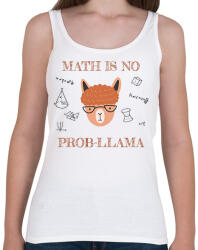 printfashion Math is no prob-llama - Női atléta - Fehér (6455597)