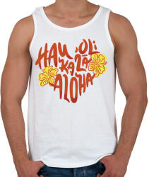 printfashion Valentine day Hawaii - Férfi atléta - Fehér (4312815)
