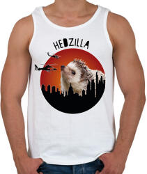 printfashion Hedzilla - Férfi atléta - Fehér (7177648)