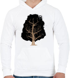printfashion Let the tree grow - Férfi kapucnis pulóver - Fehér (226434)