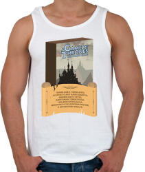 printfashion Trónok harca társasjáték - Férfi atléta - Fehér (15489173)