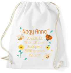 printfashion Méhecskék baba adatok - Sportzsák, Tornazsák - Fehér (10730465)