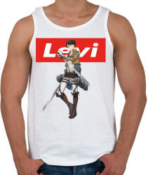 printfashion attack on titan Levi - Férfi atléta - Fehér (5413172)