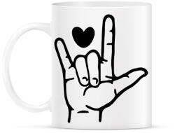 printfashion Jelbeszéd - I love you - Bögre - Fehér (15607668)