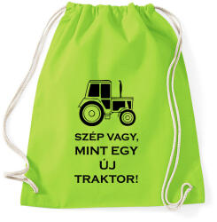 printfashion szep mint egy uj traktor - Sportzsák, Tornazsák - Limezöld (1626800)