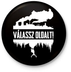 printfashion Válassz! - Kitűző, hűtőmágnes - Fekete (3102326)