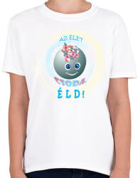 printfashion Az élet csoda - Gyerek póló - Fehér (13603359)
