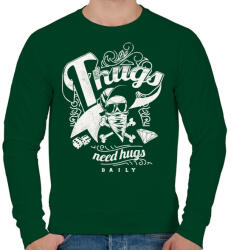 printfashion Gengszterek - Férfi pulóver - Sötétzöld (254864)