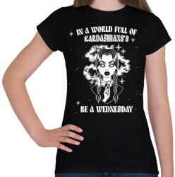 printfashion Légy Wednesday - Női póló - Fekete (11611121)
