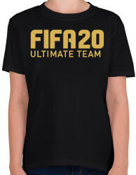 printfashion FUT 20 - Gyerek póló - Fekete (2517336)