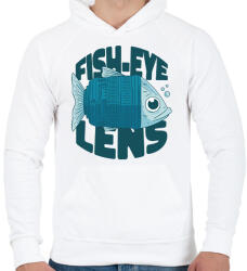 printfashion Halszem optika - Férfi kapucnis pulóver - Fehér (11757245)