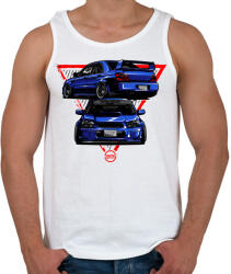 printfashion Subaru WRX STI - Férfi atléta - Fehér (3267065)