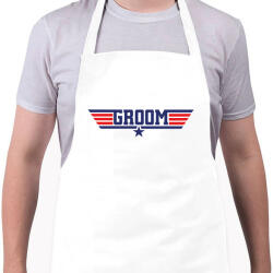 printfashion Groom - Top gun - Kötény - Fehér (13156172)