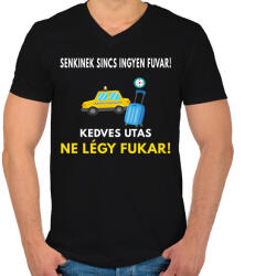 printfashion Fortnite Llama Logó - Fehér - Férfi V-nyakú póló - Fekete (1546002)
