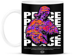 printfashion Streetwear peace - Bögre - Fekete (14432881)