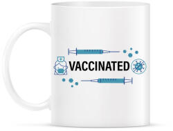 printfashion Vaccinated - beoltva - covid 19 - Bögre - Fehér (4757475)