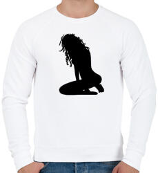 printfashion sexy woman. - Férfi pulóver - Fehér (4585872)