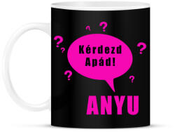 printfashion kérdezd apád - Bögre - Fekete (1506776)