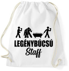 printfashion Legenybúcsú Team Staff - Sportzsák, Tornazsák - Fehér (7538059)