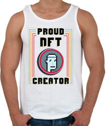 printfashion BITCOIN 4 EVER 53 - Férfi atléta - Fehér (6119284)