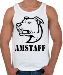 printfashion Amstaff 02 - Férfi atléta - Fehér (11274743)