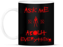 printfashion ASK ME - Bögre - Fekete (1658267)