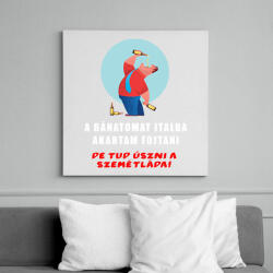 printfashion a bánatomat italba akartam fojtani - Vászonkép - Fehér (6628134)