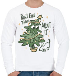 printfashion Karácsonyfa - Férfi pulóver - Fehér (5570517)