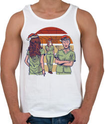 printfashion Ápoló Karácsony - Férfi atléta - Fehér (5635516)