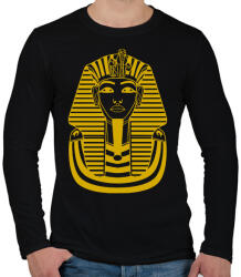 printfashion fáraó - Férfi hosszú ujjú póló - Fekete (7599448)