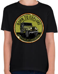 printfashion Terepjáró - Gyerek póló - Fekete (14228014)