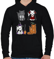 printfashion halloween cicák - Férfi kapucnis pulóver - Fekete (14536653)