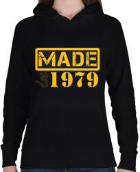 printfashion 1979 - Női kapucnis pulóver - Fekete (12798535)