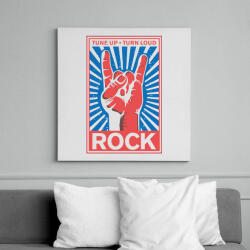 printfashion Rock zene_ - Vászonkép - Fehér (6634382)